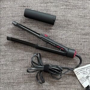 All-In-One Convertible Styler Black and Red Hair Straightener